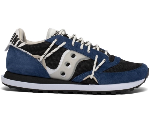 Tenis Saucony Jazz DST Unisexo Zapatos Originales Azul Marino / Blancas México MX-234-NI